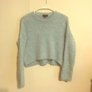 Topshop Fuzzy Blue Sweater